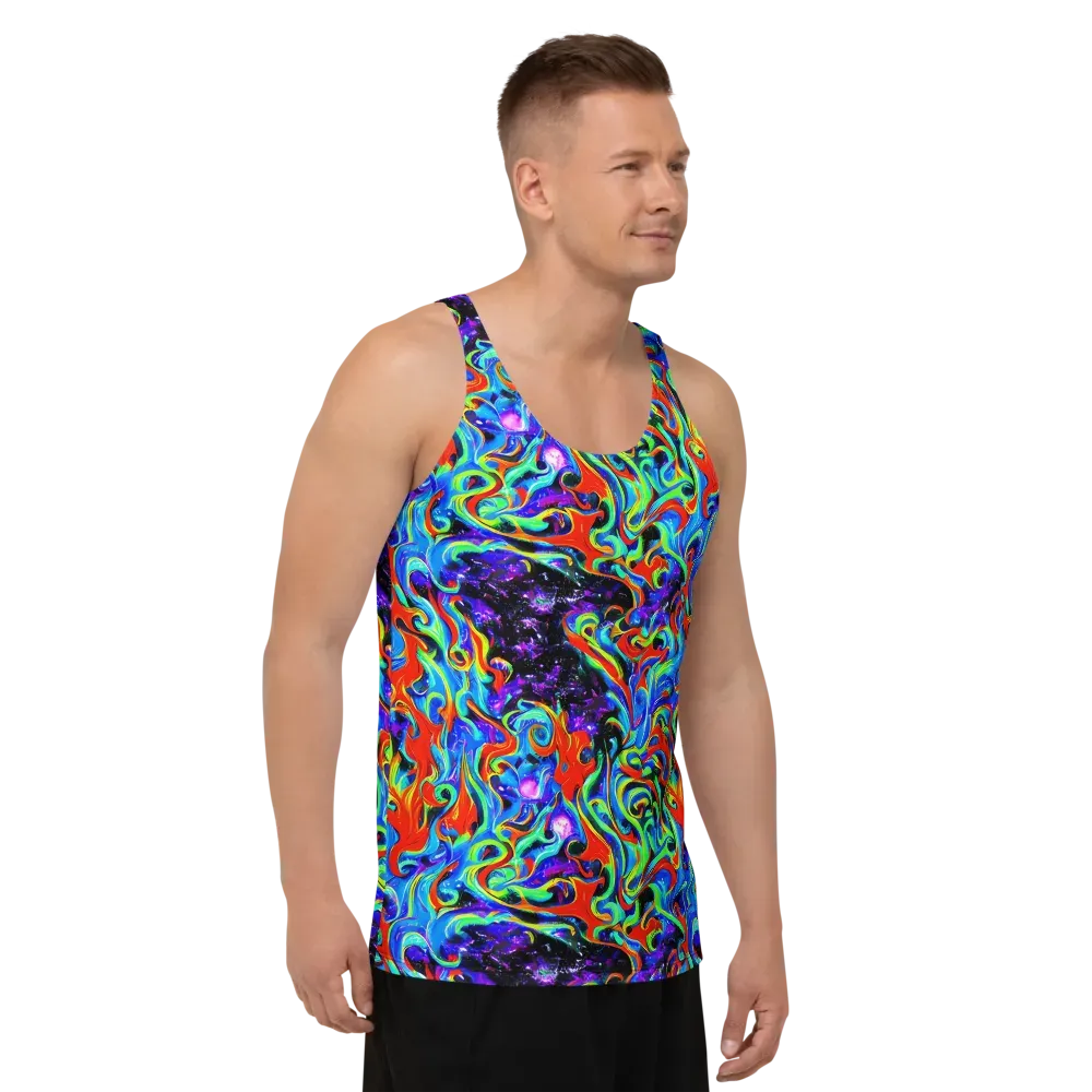 Sapphire Serpentine on Men's Tank Top — Right Front