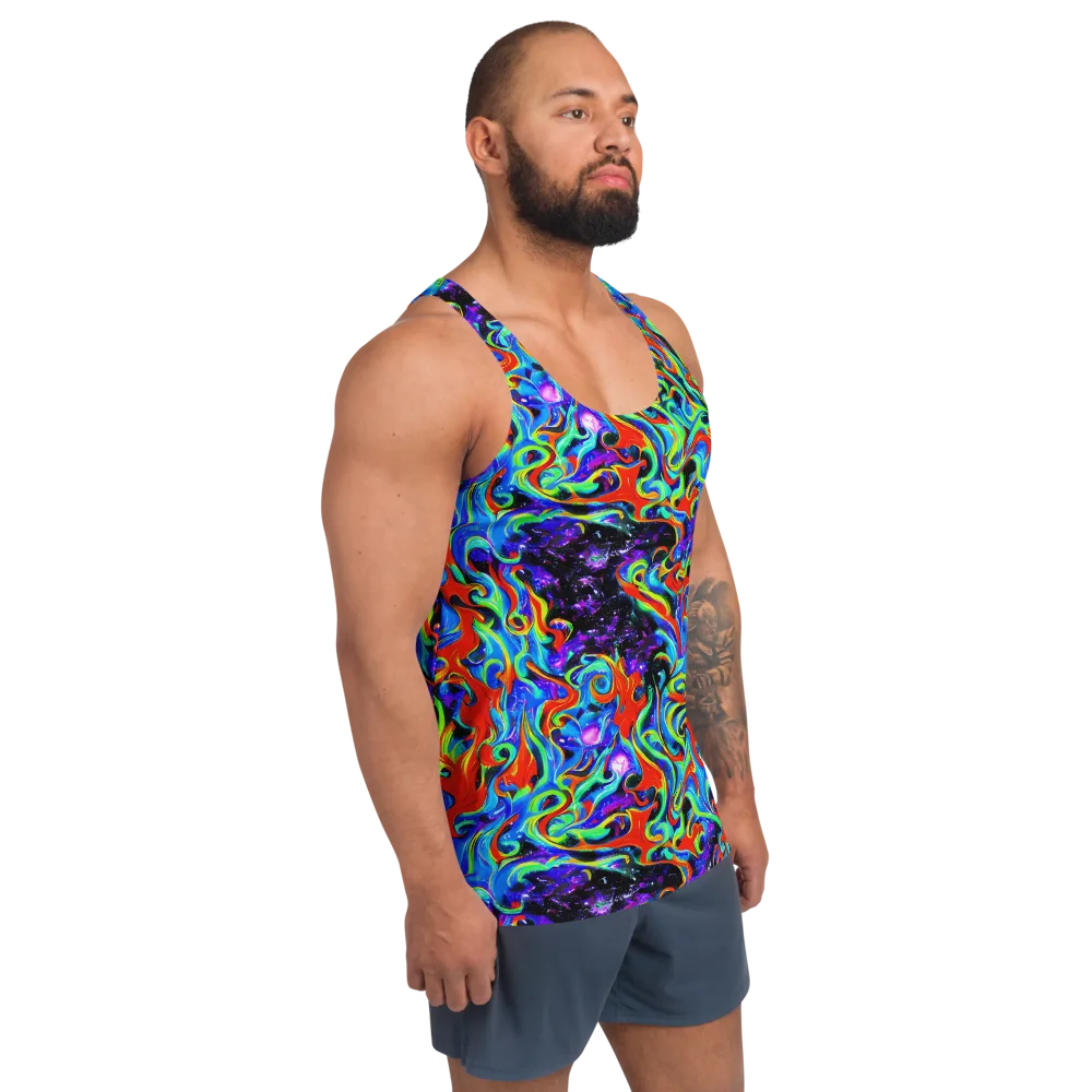 Sapphire Serpentine on Men's Tank Top — Right Front