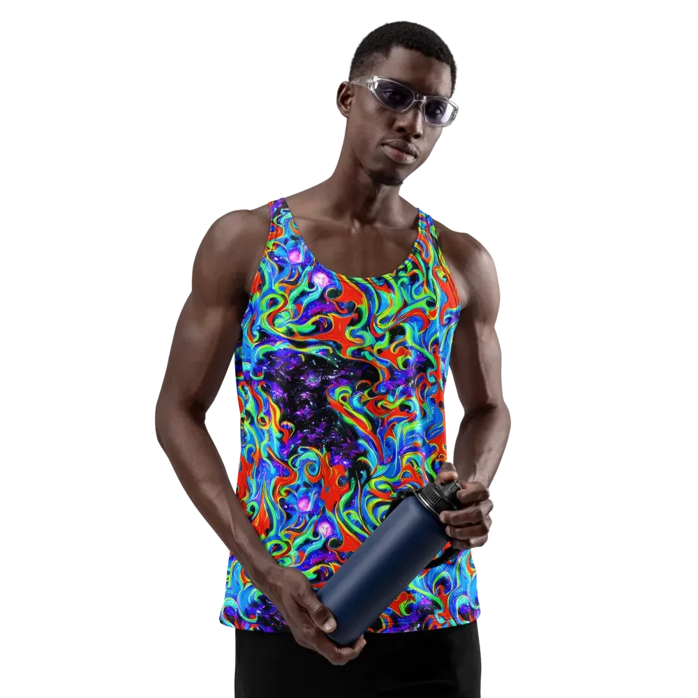 Sapphire Serpentine on Men's Tank Top — Front