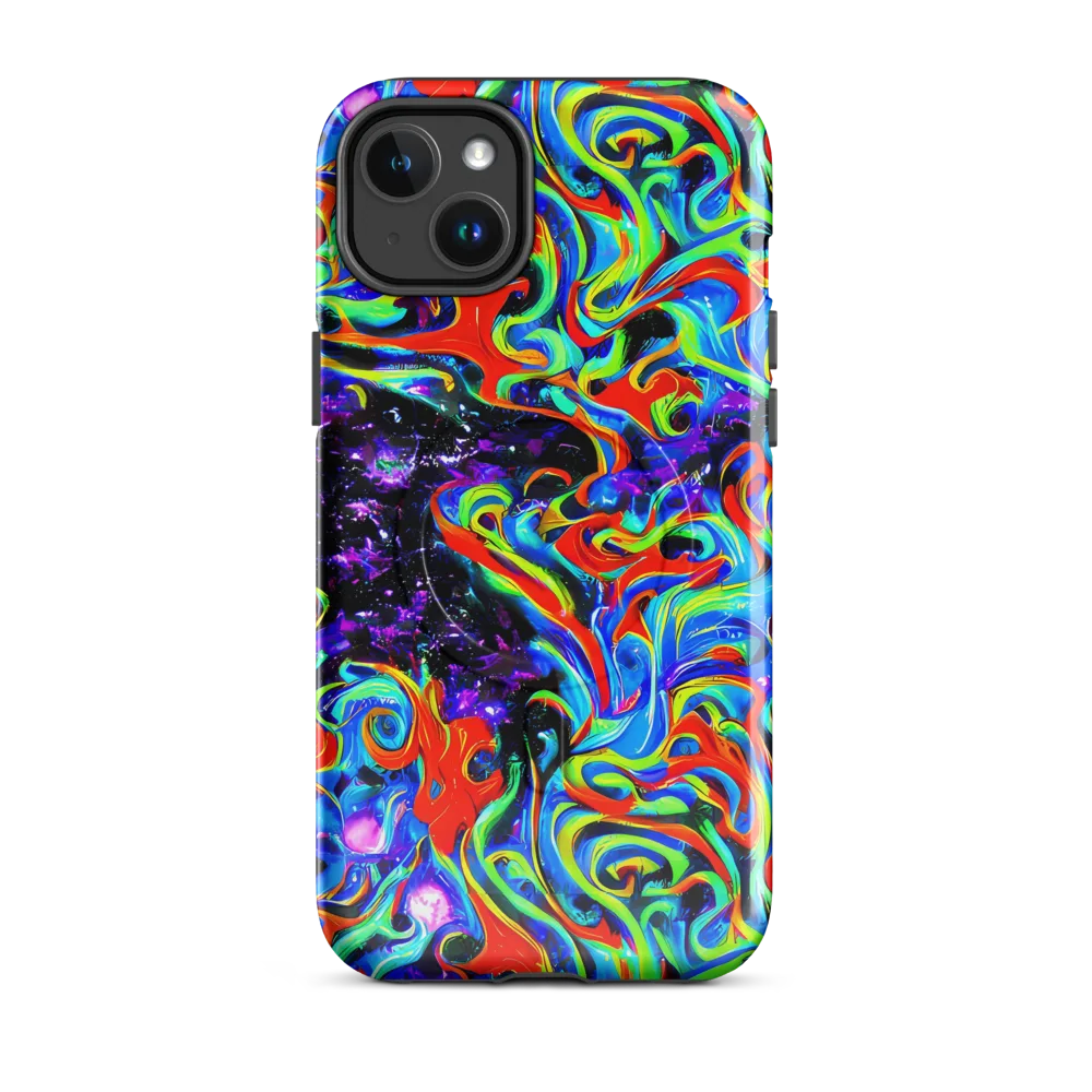 Sapphire Serpentine on MagSafe Tough Case for iPhone® — Front