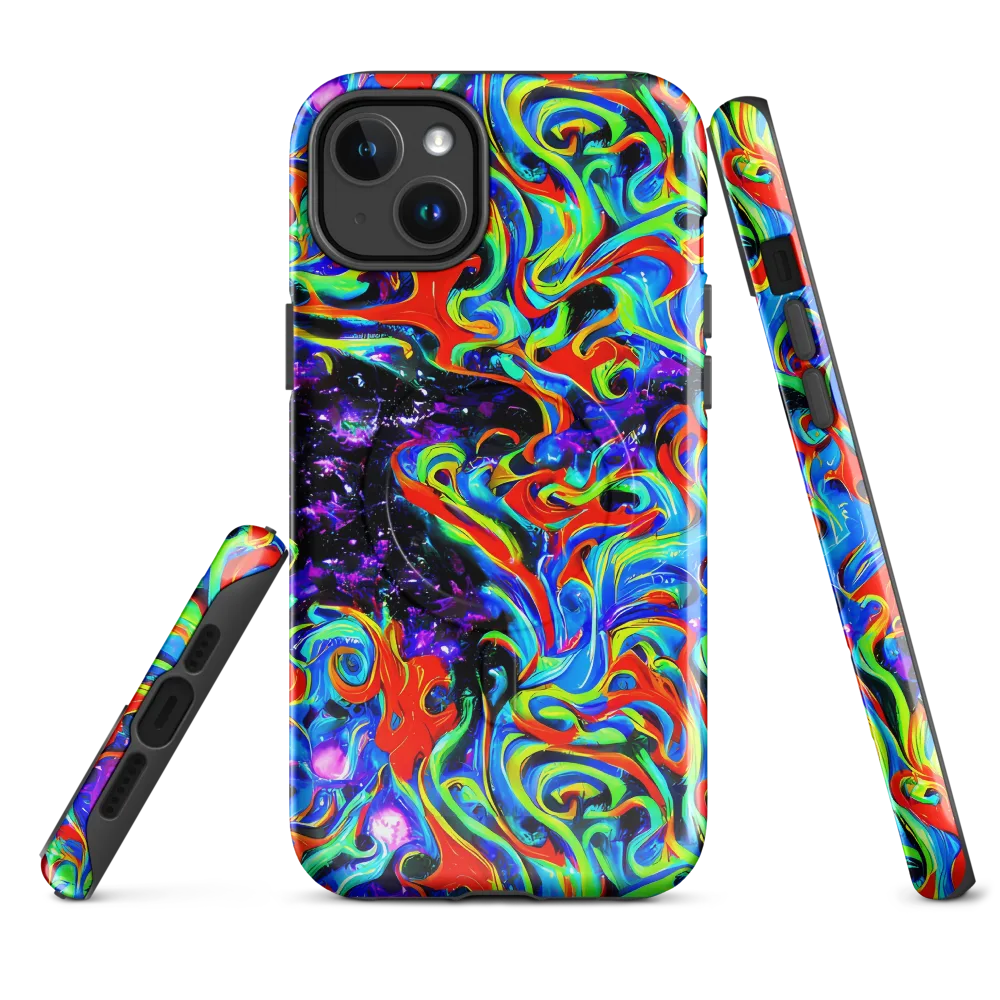 Sapphire Serpentine on MagSafe Tough Case for iPhone® — Front