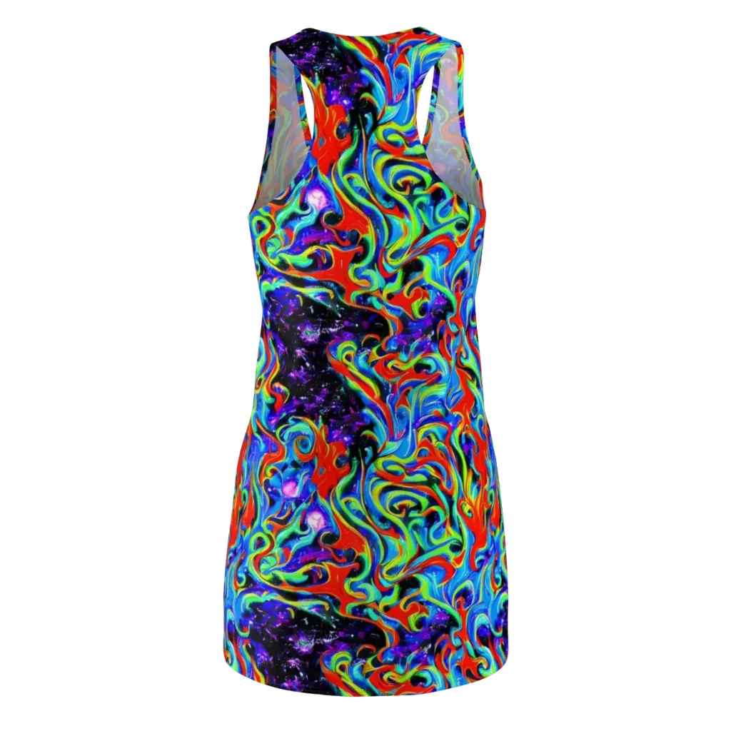 Sapphire Serpentine on Racerback Dress — Back