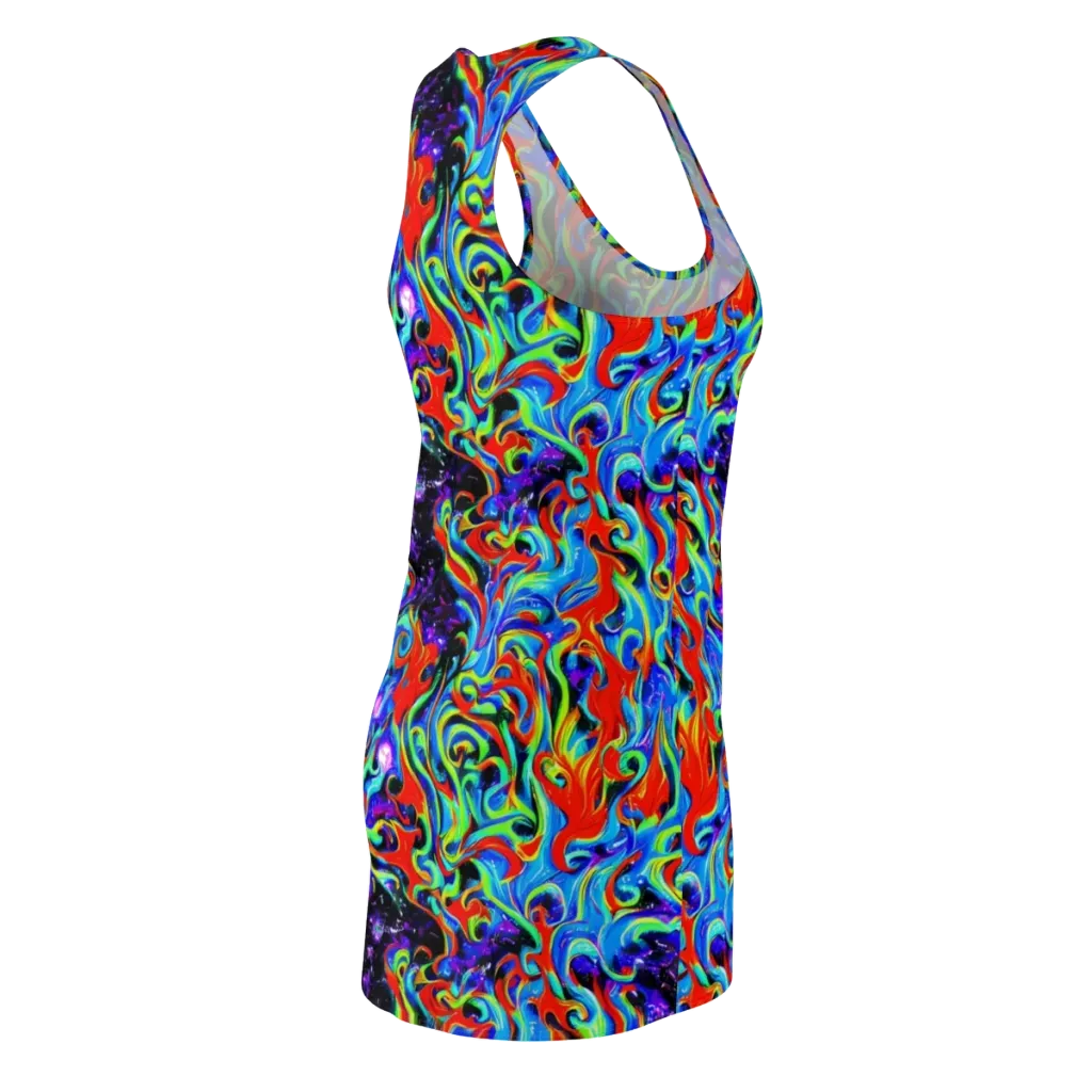 Sapphire Serpentine on Racerback Dress — Back Side