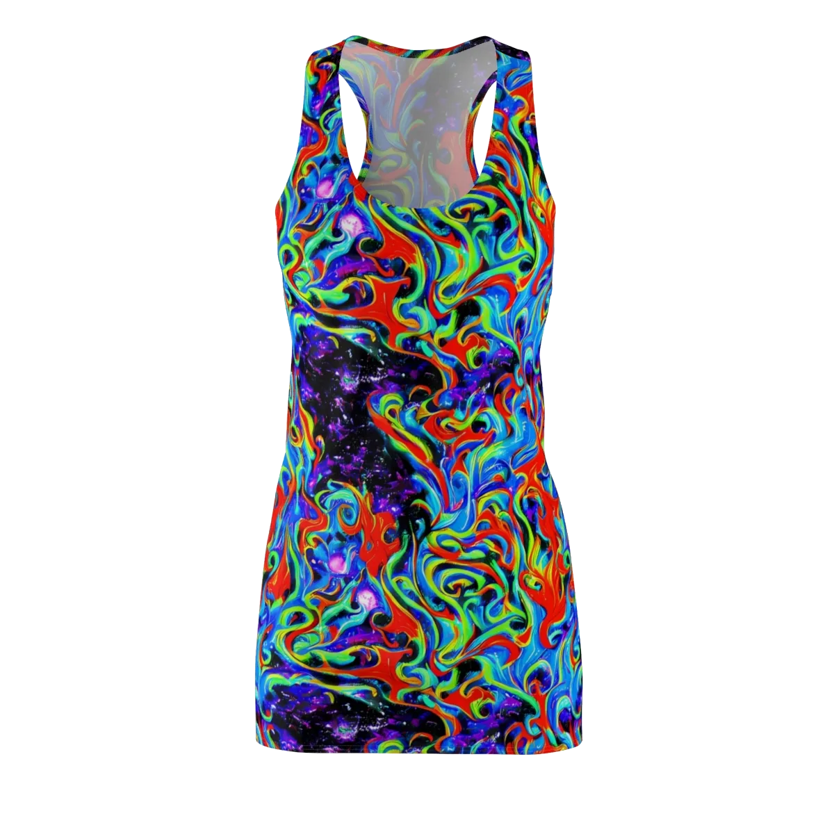 Sapphire Serpentine on Racerback Dress — Front