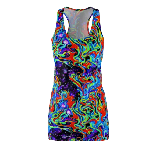 Sapphire Serpentine on a Racerback Dress