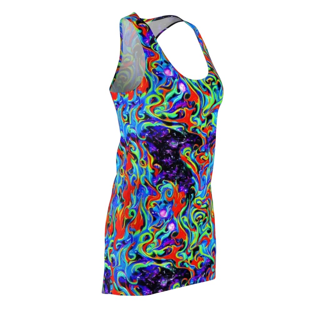 Sapphire Serpentine on Racerback Dress — Front Side