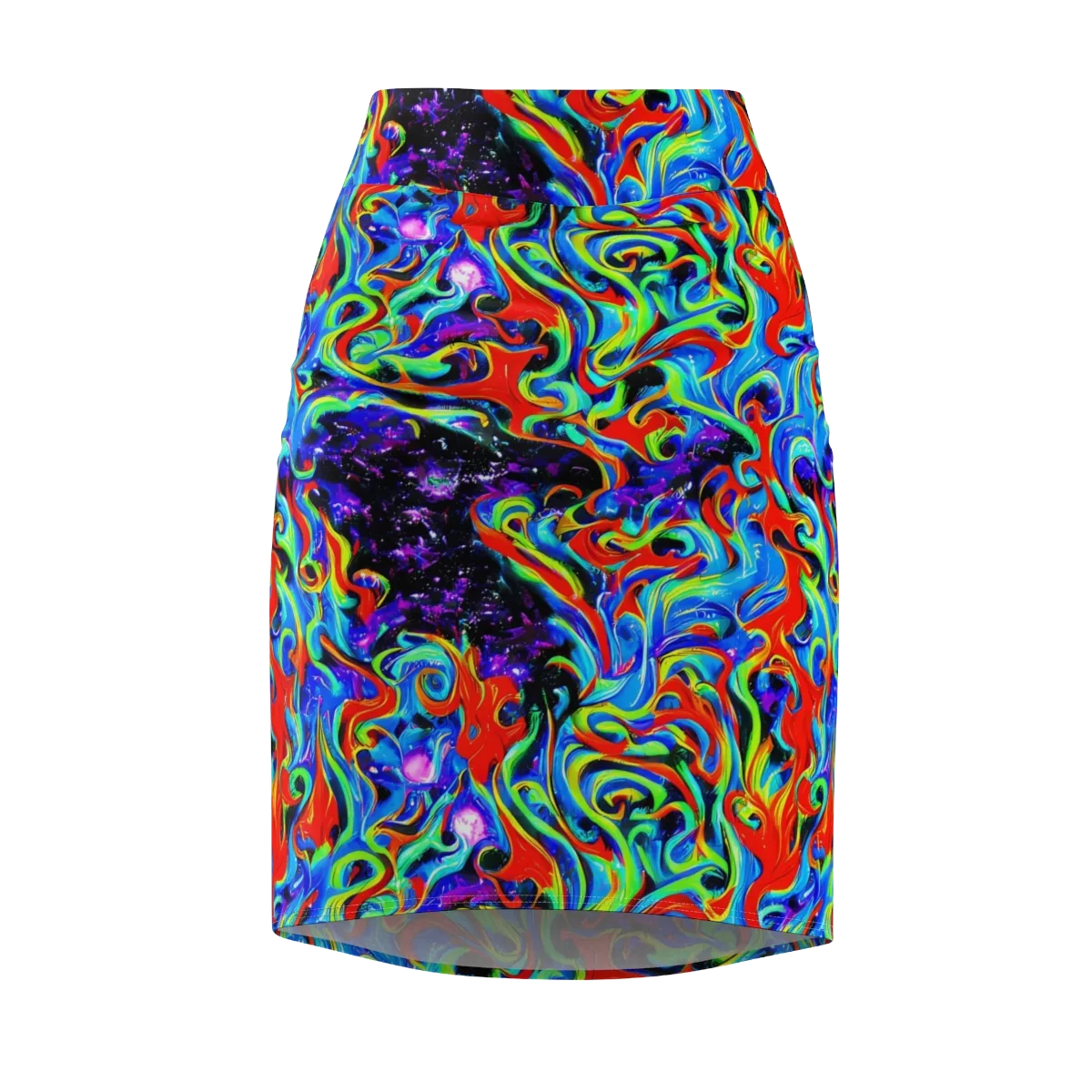 Sapphire Serpentine on Pencil Skirt — Front