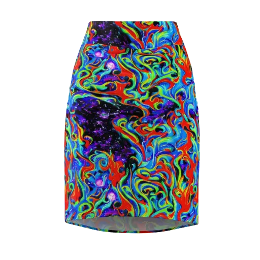 Sapphire Serpentine on a Pencil Skirt
