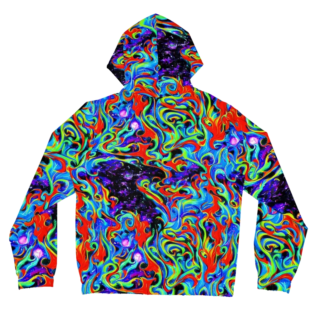 Sapphire Serpentine on Women's Full-Zip Hoodie — Back