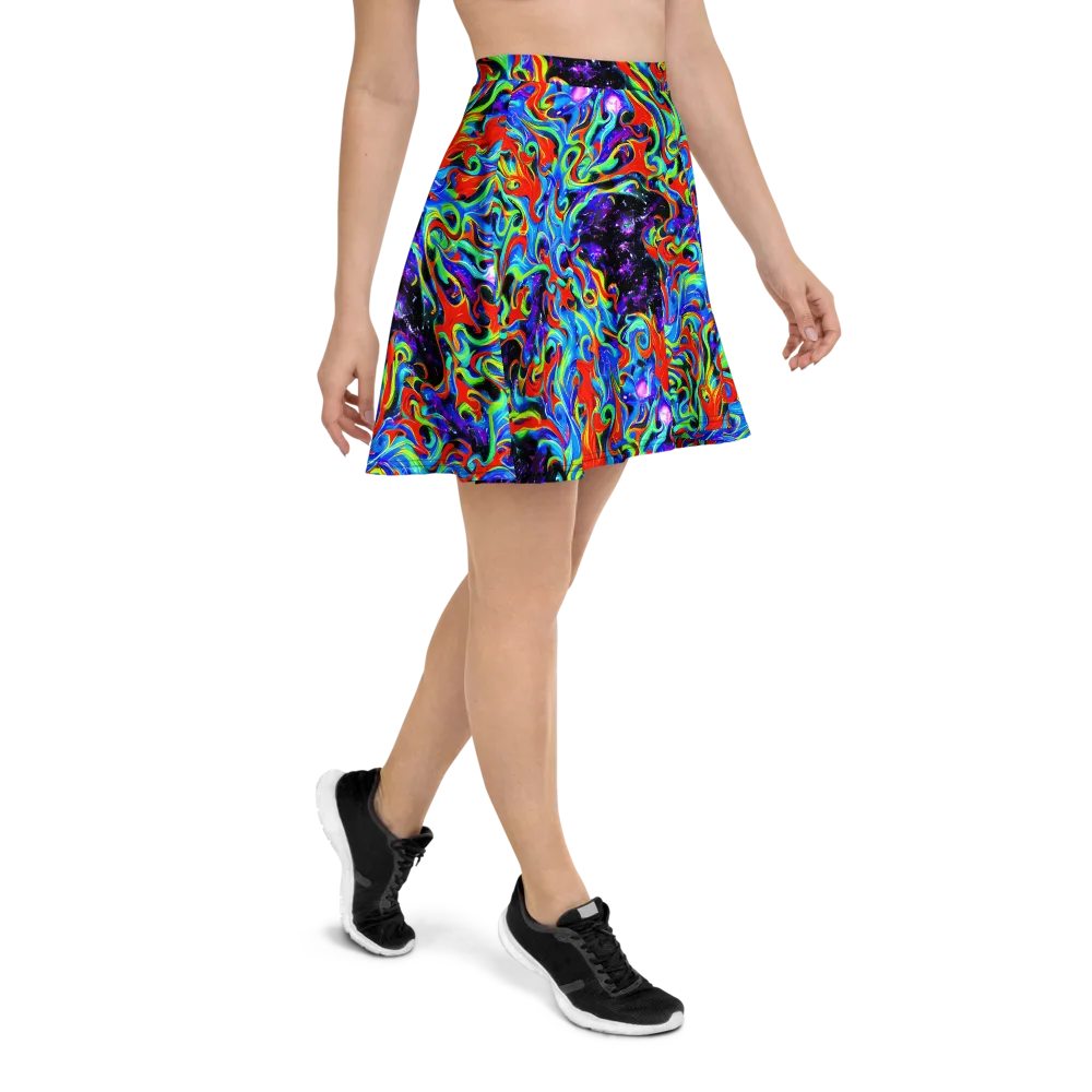 Sapphire Serpentine on Skater Skirt — Right
