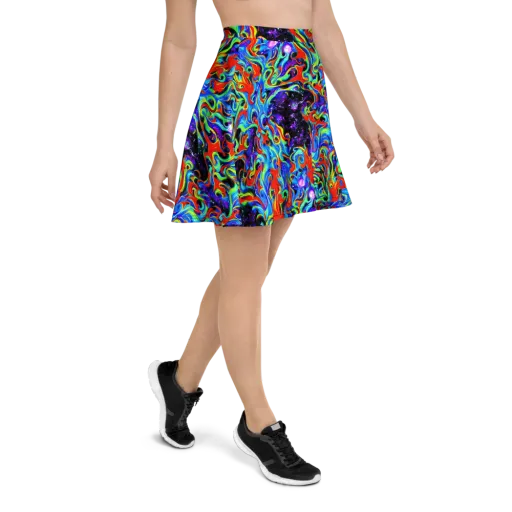 Sapphire Serpentine on a Skater Skirt