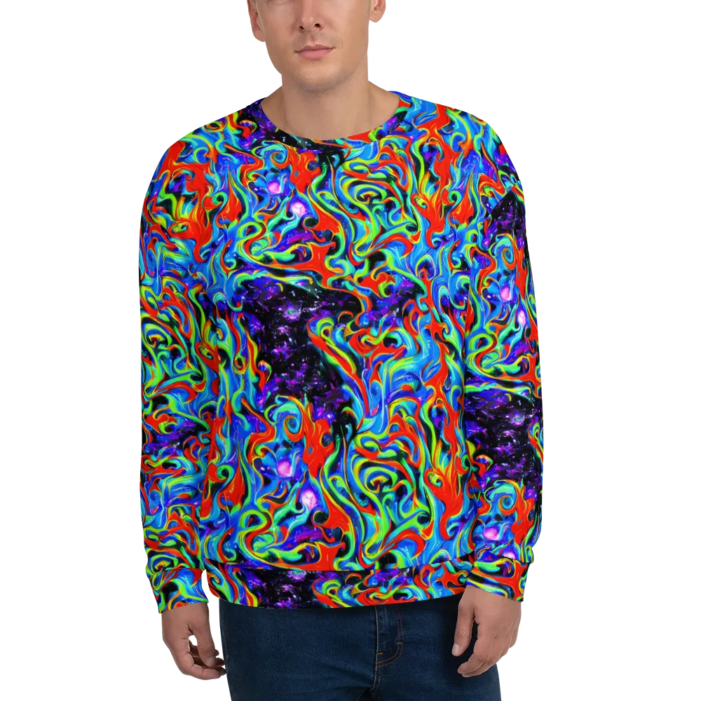 Sapphire Serpentine on Sweatshirt — Front