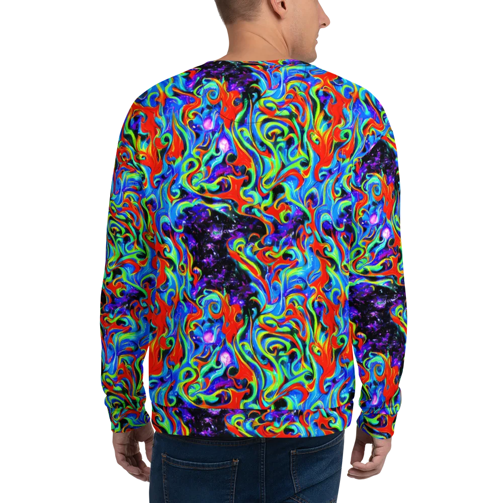 Sapphire Serpentine on Sweatshirt — Back