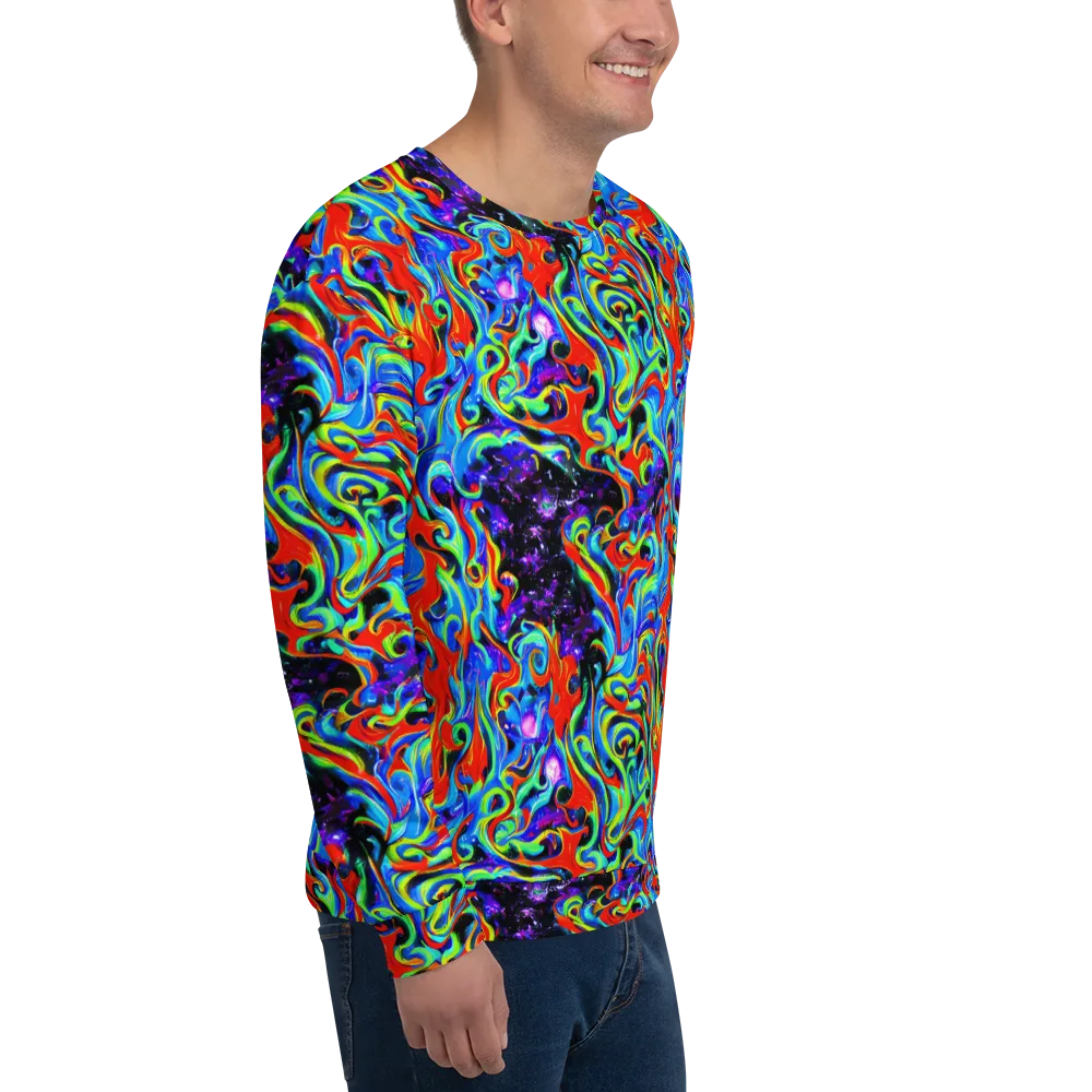 Sapphire Serpentine on Sweatshirt — Right Front