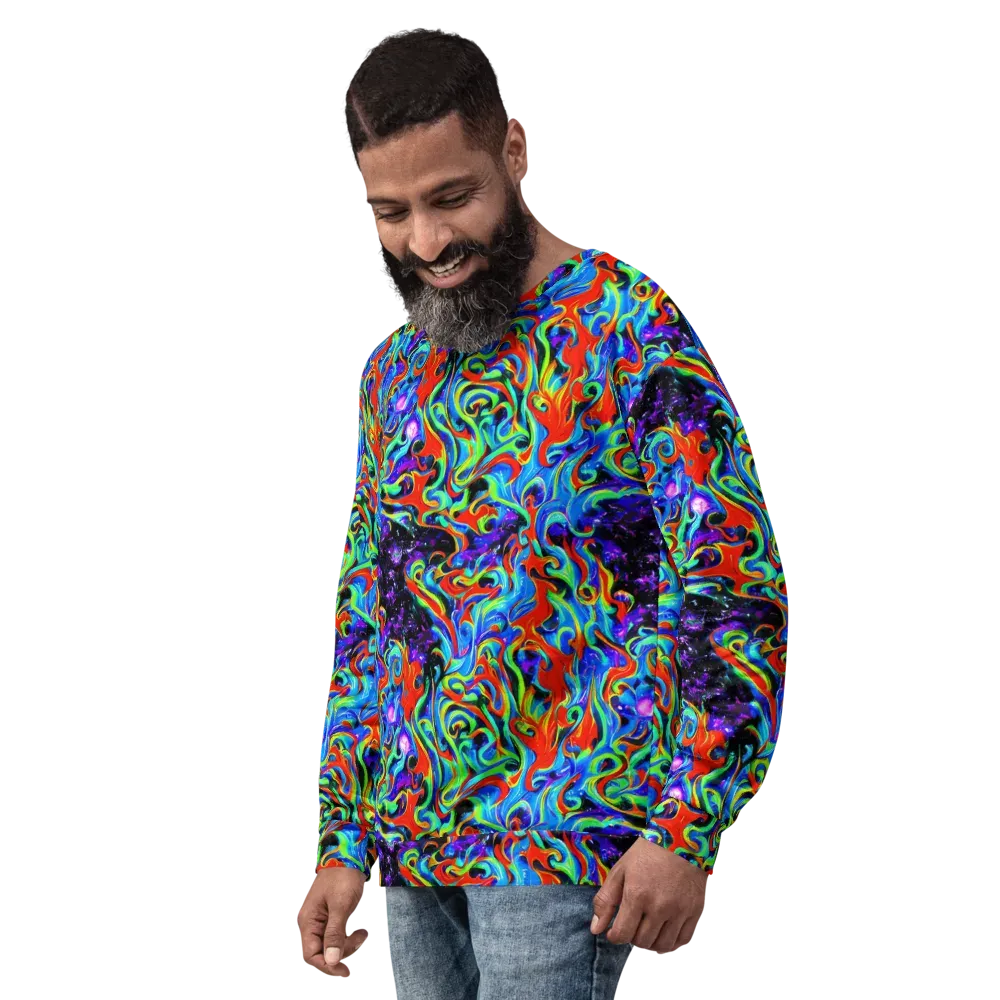 Sapphire Serpentine on Sweatshirt — Left Front