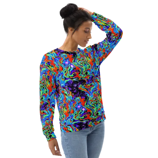 Sapphire Serpentine on a Sweatshirt
