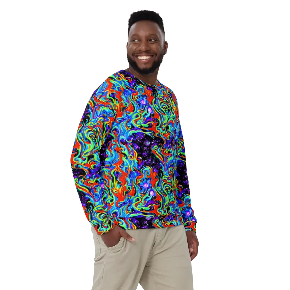 Sapphire Serpentine on Sweatshirt — Front