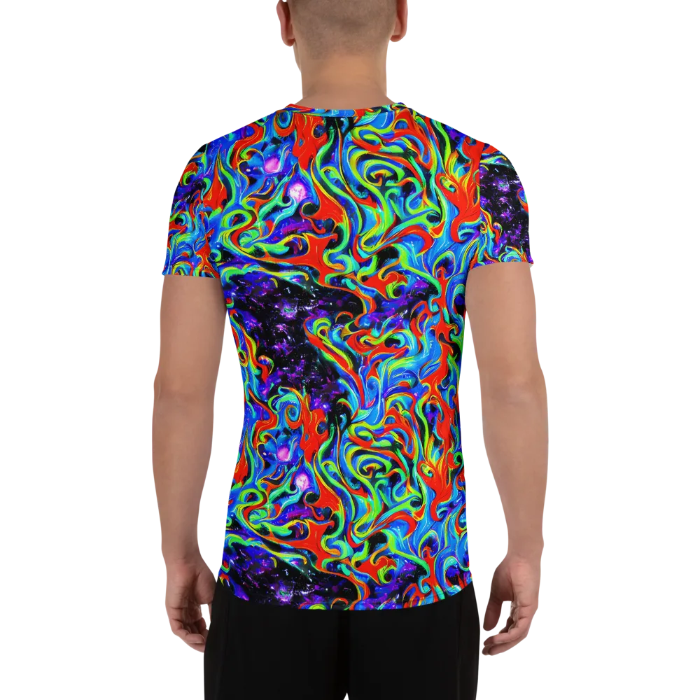Sapphire Serpentine on Men's Athletic T-Shirt — Back