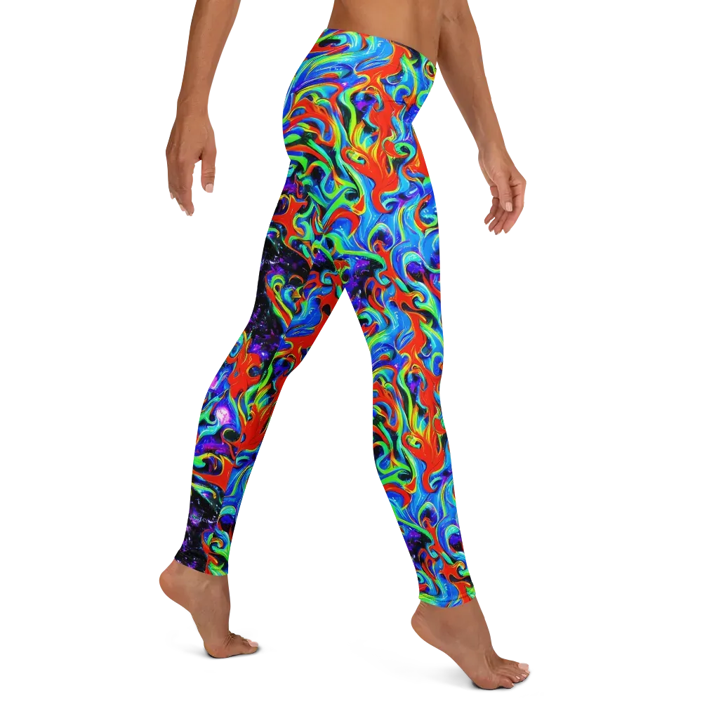 Sapphire Serpentine on Leggings — Right