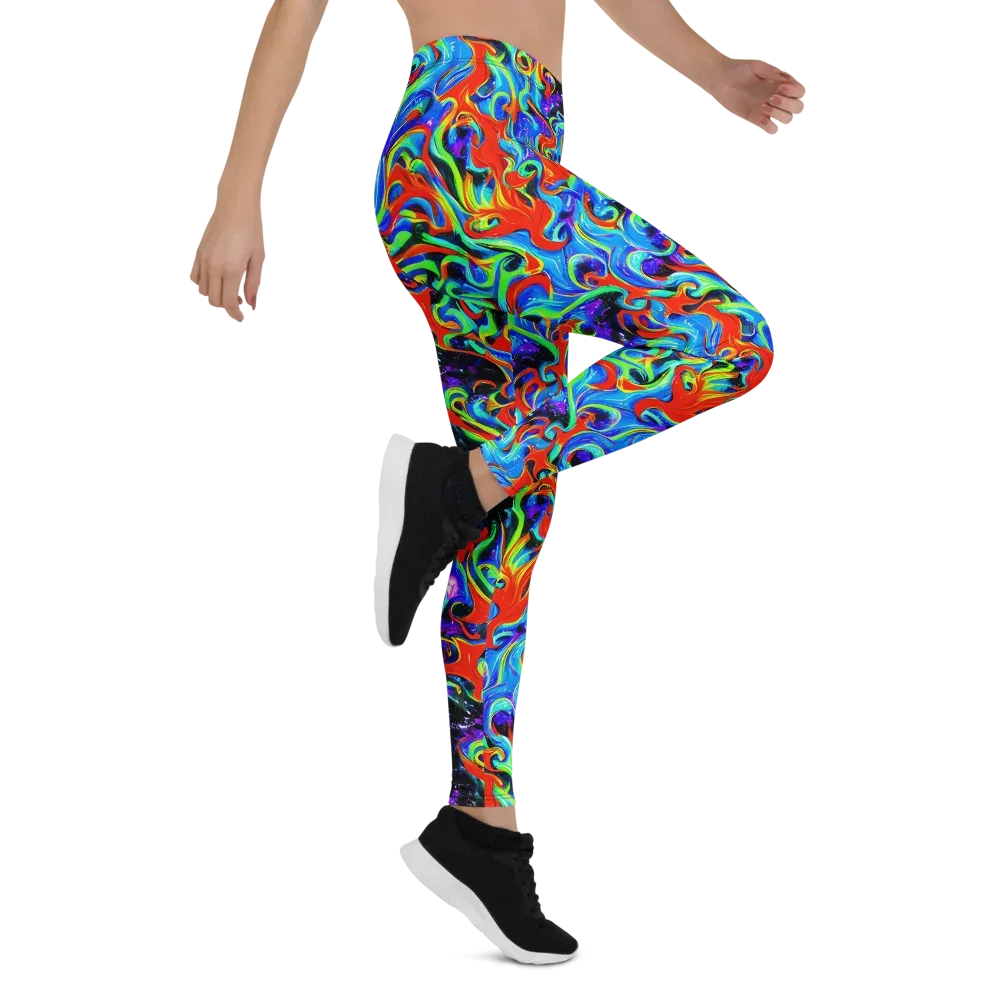 Sapphire Serpentine on Leggings — Right