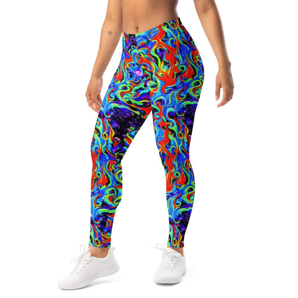 Sapphire Serpentine on Leggings — Left Front