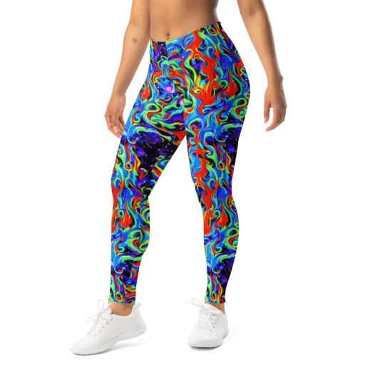 Sapphire Serpentine on a Leggings