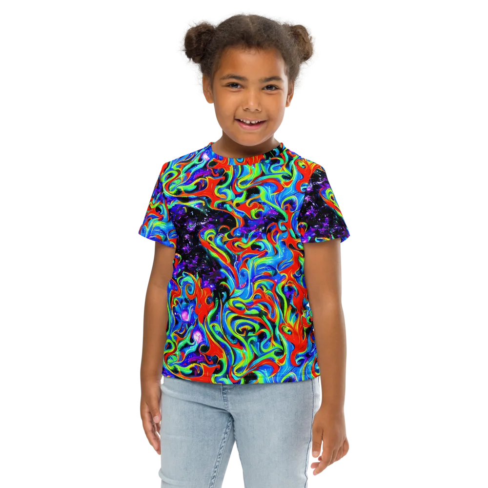 Sapphire Serpentine on Kids Crew Neck T-Shirt — Front