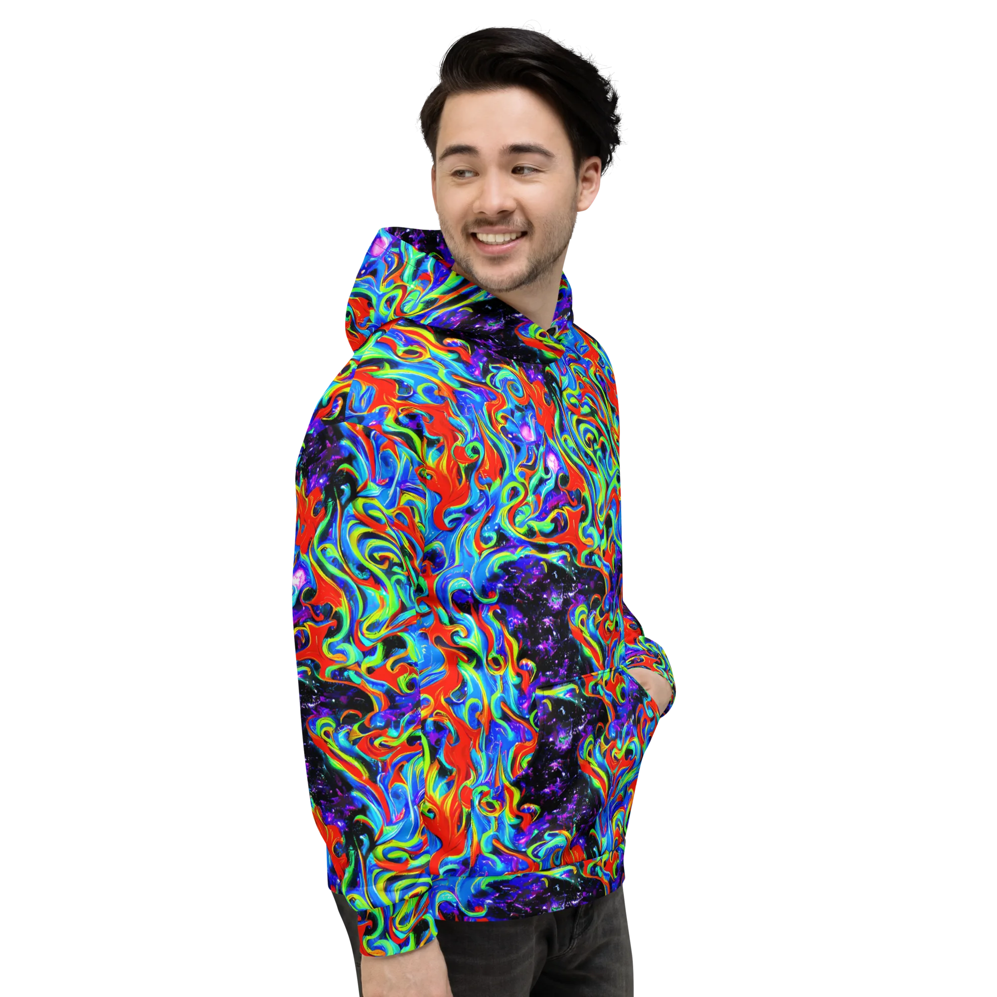Sapphire Serpentine on Hoodie — Right
