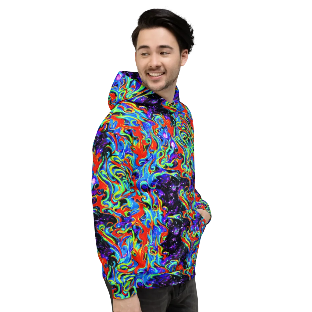 Sapphire Serpentine on Hoodie — Right