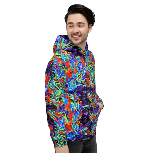 Sapphire Serpentine on a Hoodie