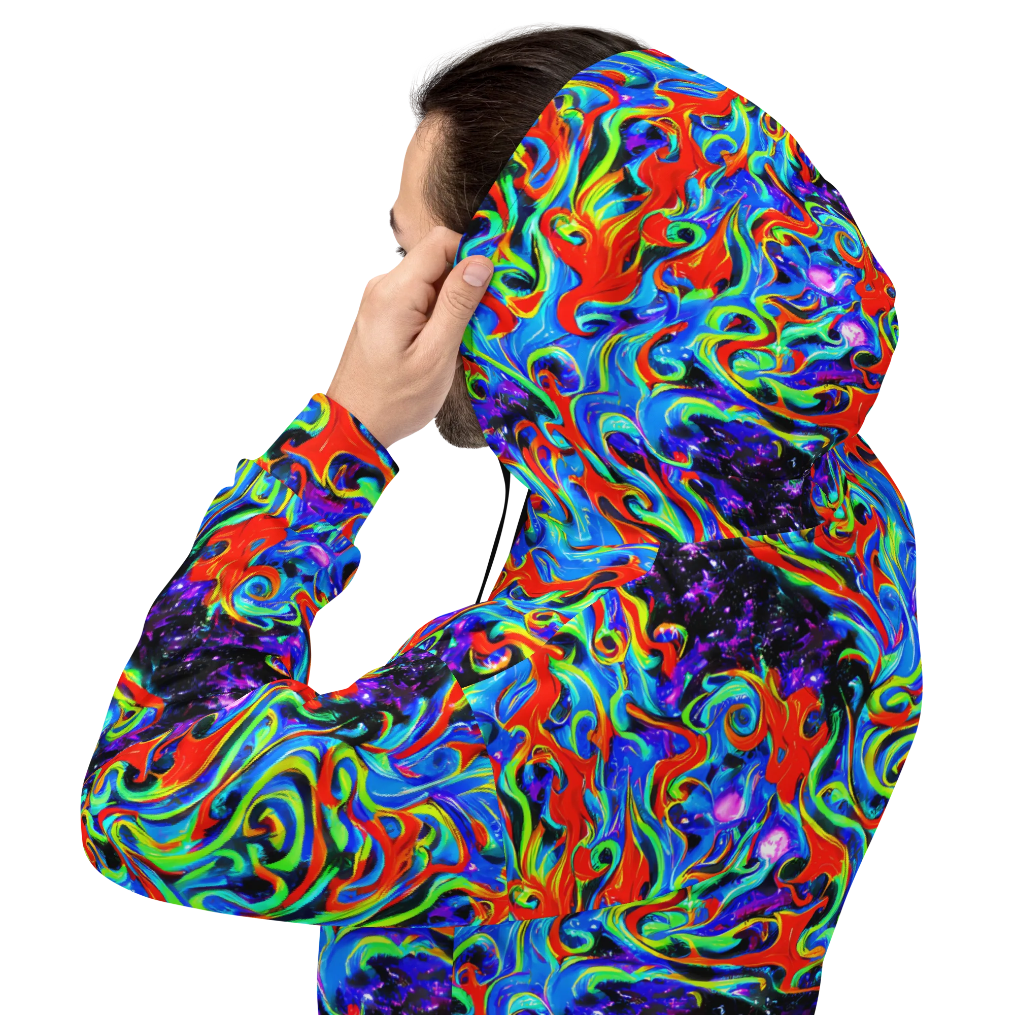 Sapphire Serpentine on Hoodie — Back