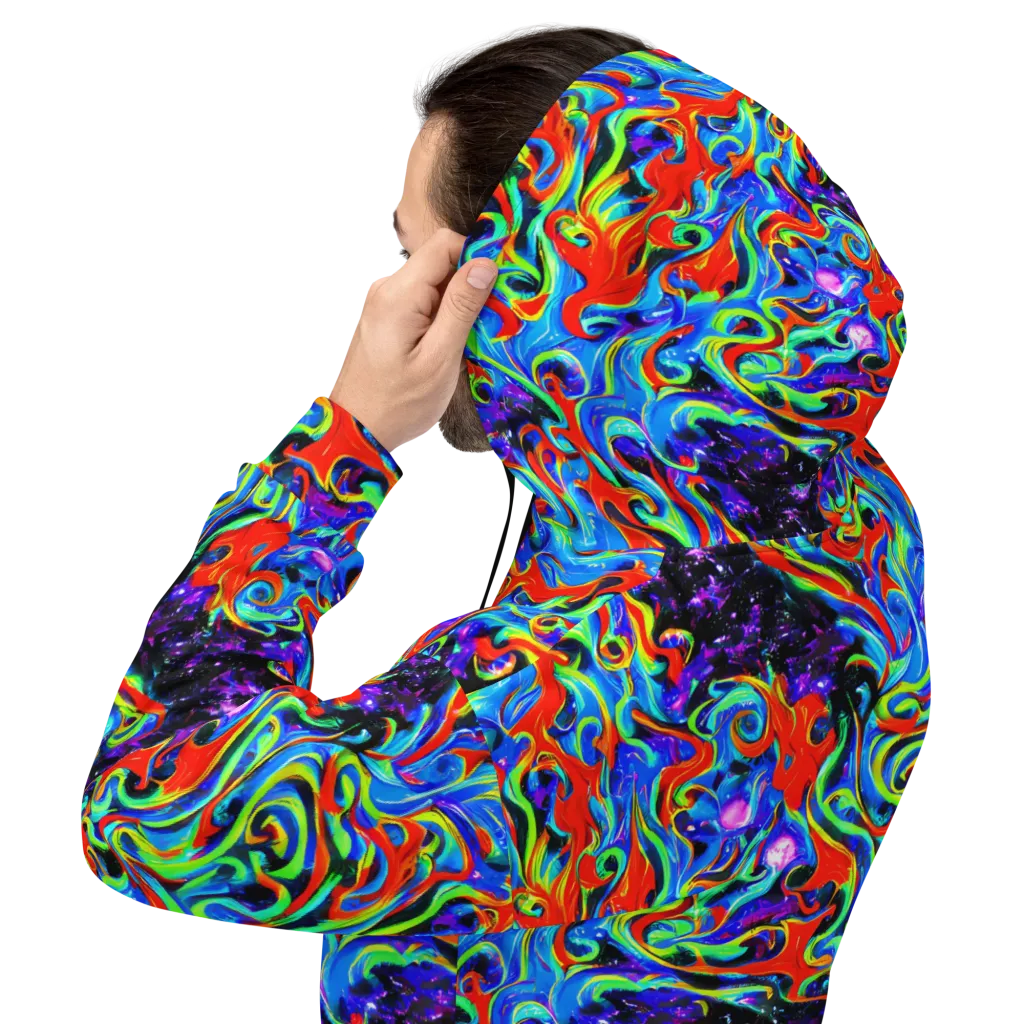 Sapphire Serpentine on Hoodie — Back