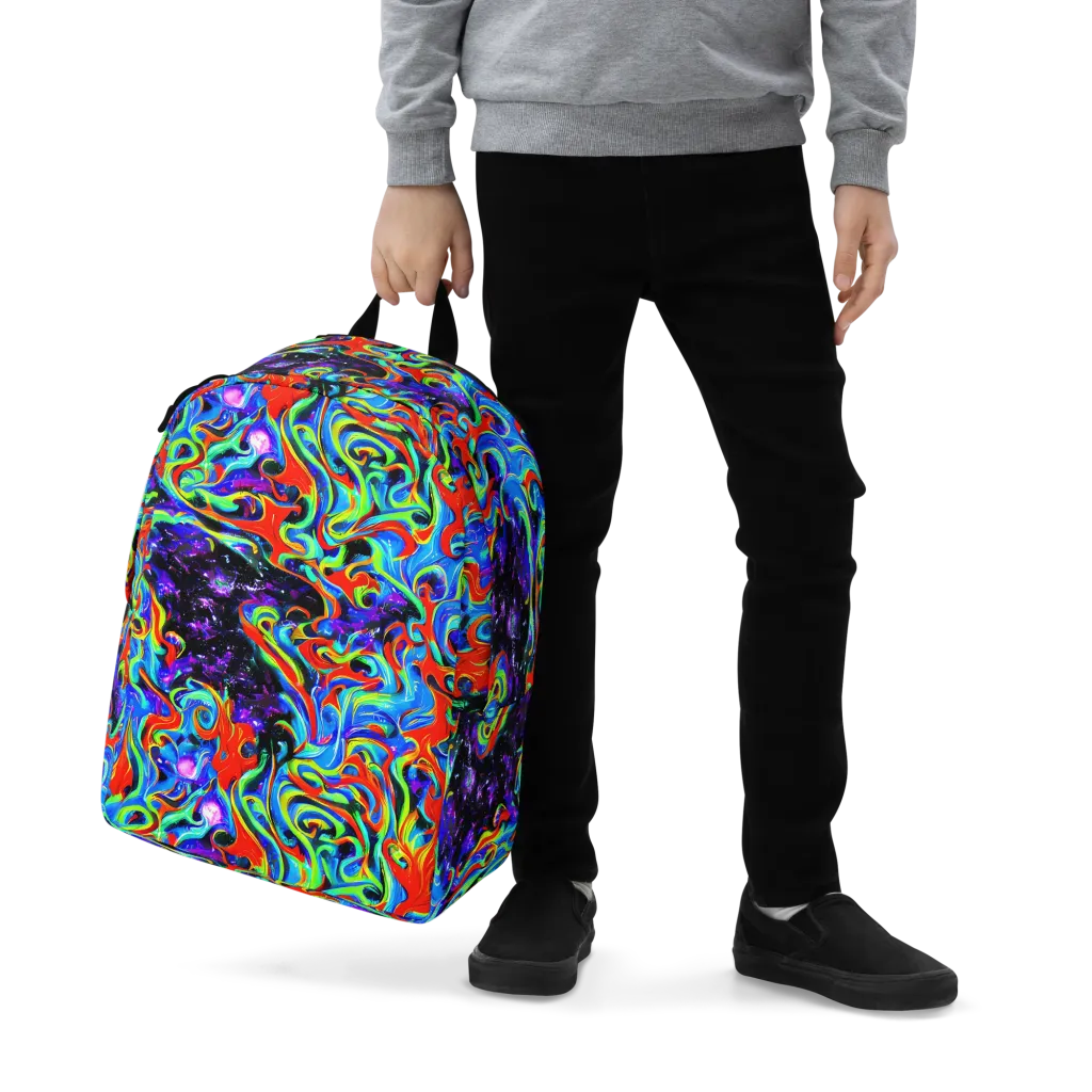 Sapphire Serpentine on Minimalist Backpack — Zoomed-in