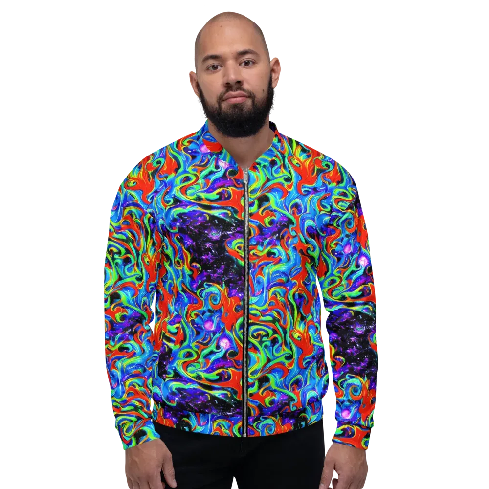 Sapphire Serpentine on Bomber Jacket — Front