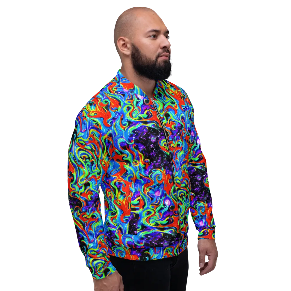Sapphire Serpentine on Bomber Jacket — Right