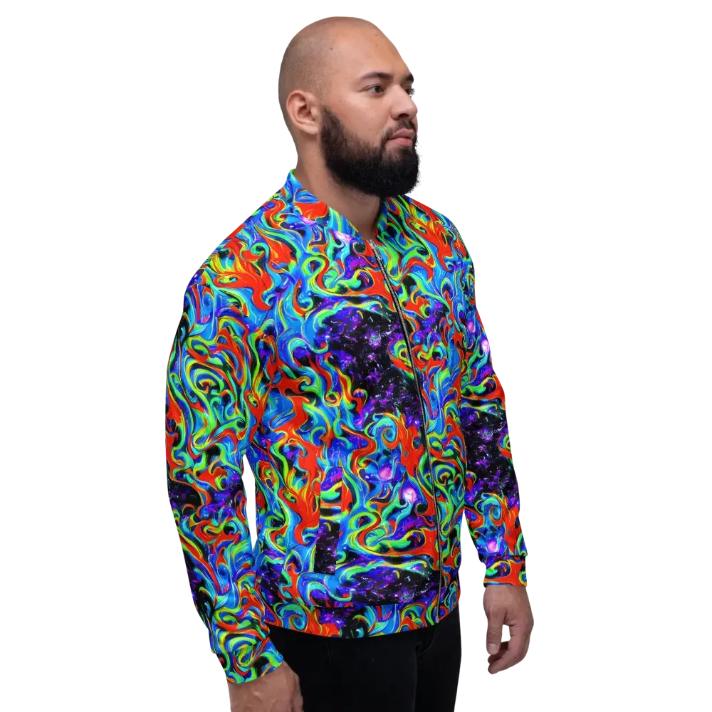 Sapphire Serpentine on Bomber Jacket — Right