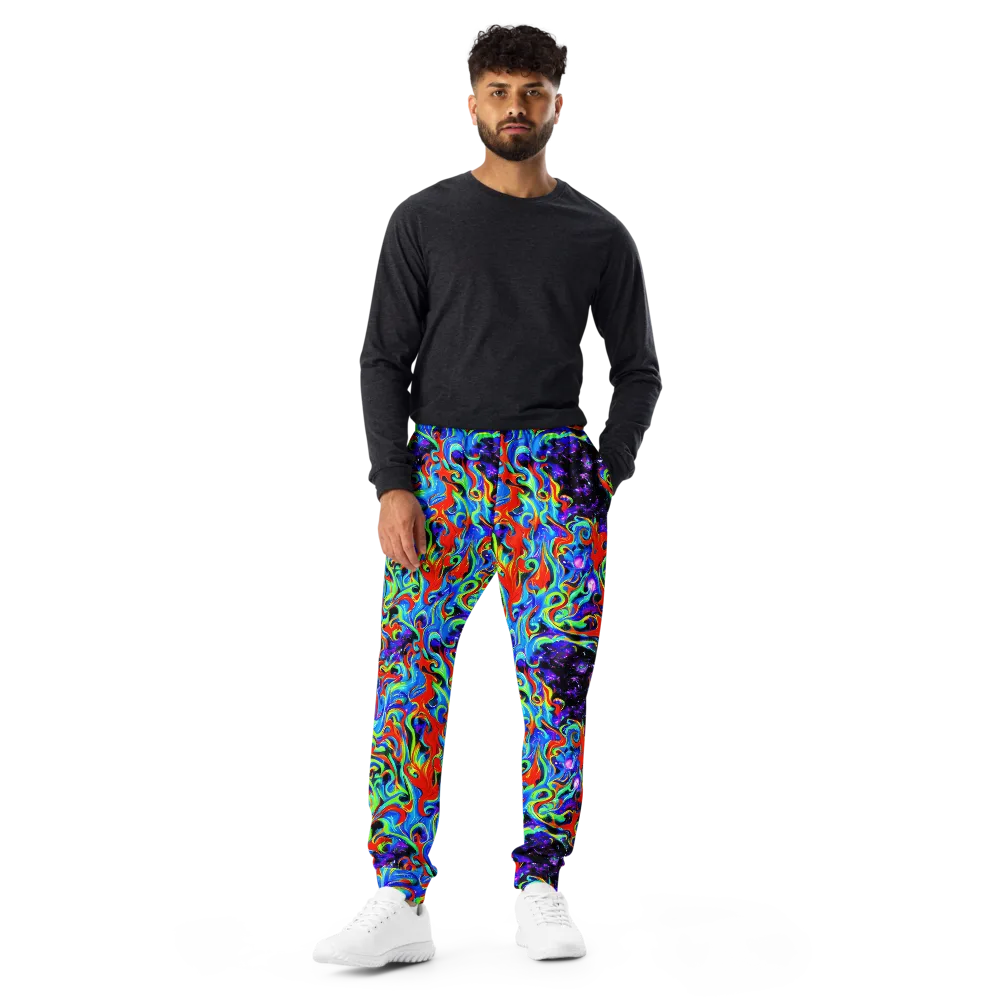 Sapphire Serpentine on Men's Joggers — Front
