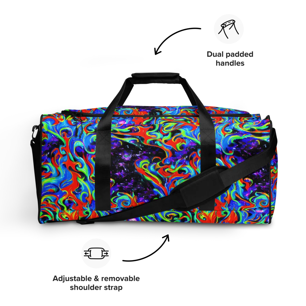 Sapphire Serpentine on Duffle Bag — Front