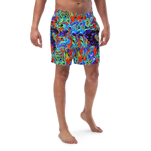 Sapphire Serpentine on a Swim Trunks
