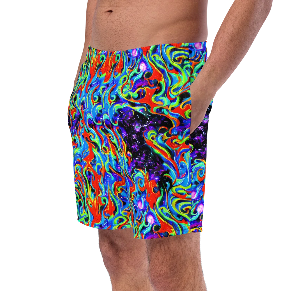 Sapphire Serpentine on Swim Trunks — Left Front