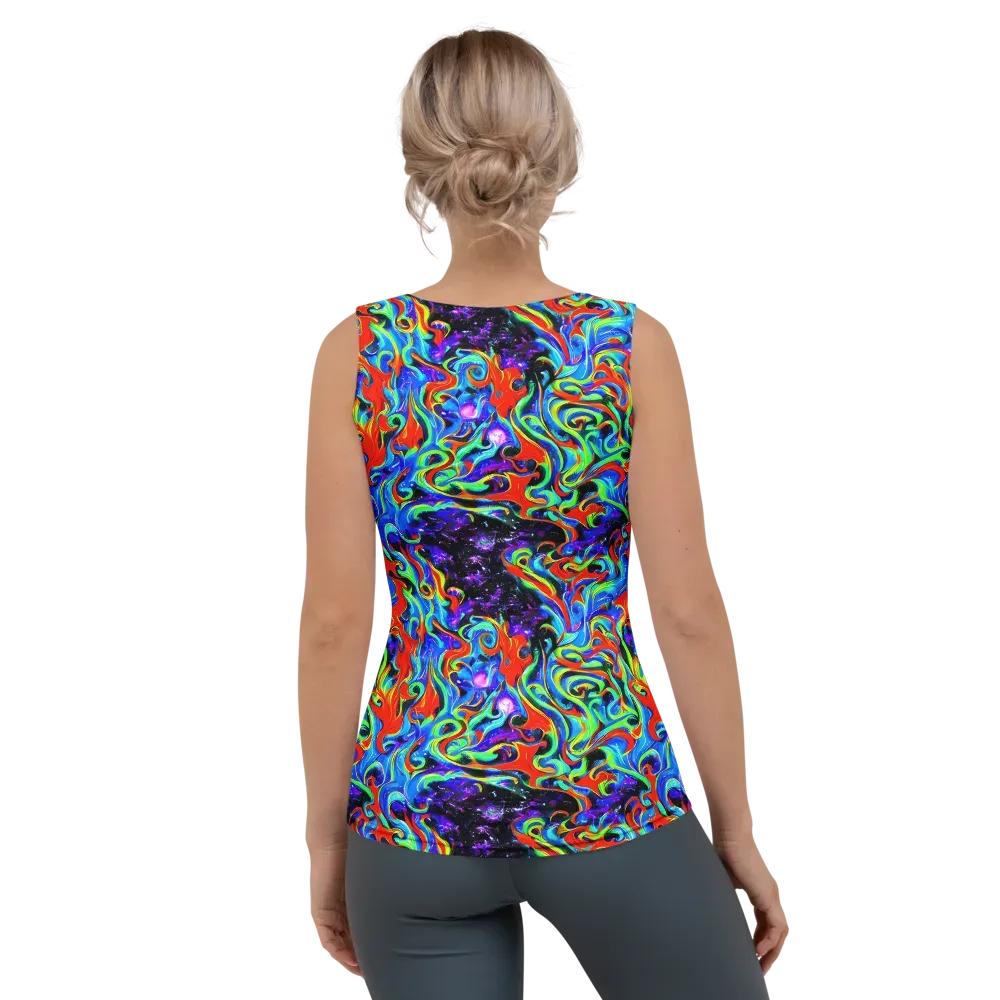 Sapphire Serpentine on Women's Tank Top — Back