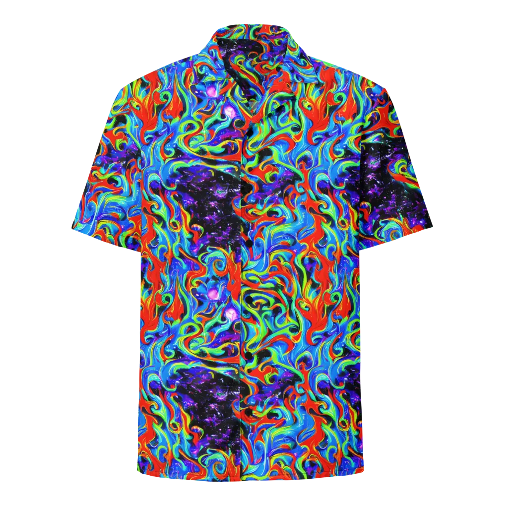 Sapphire Serpentine on Button Shirt — Front