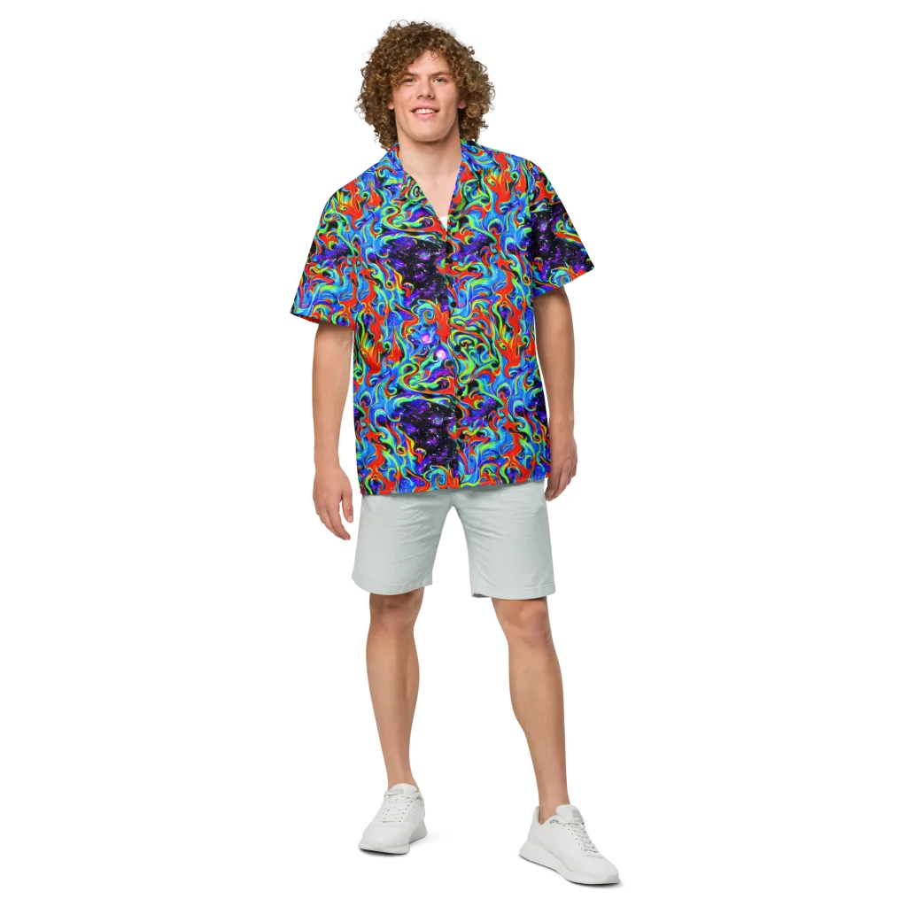 Sapphire Serpentine on Button Shirt — Front