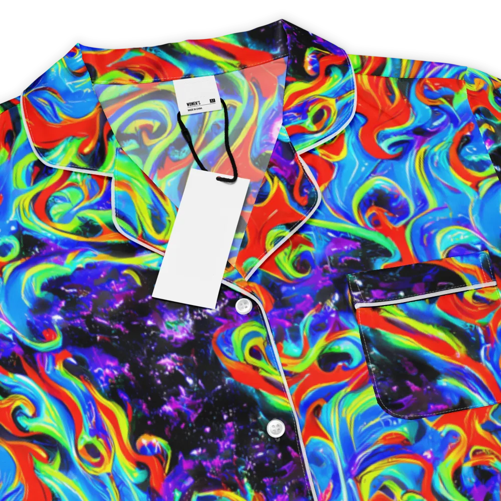 Sapphire Serpentine on Women's Short Sleeve Pajama Top — Product details