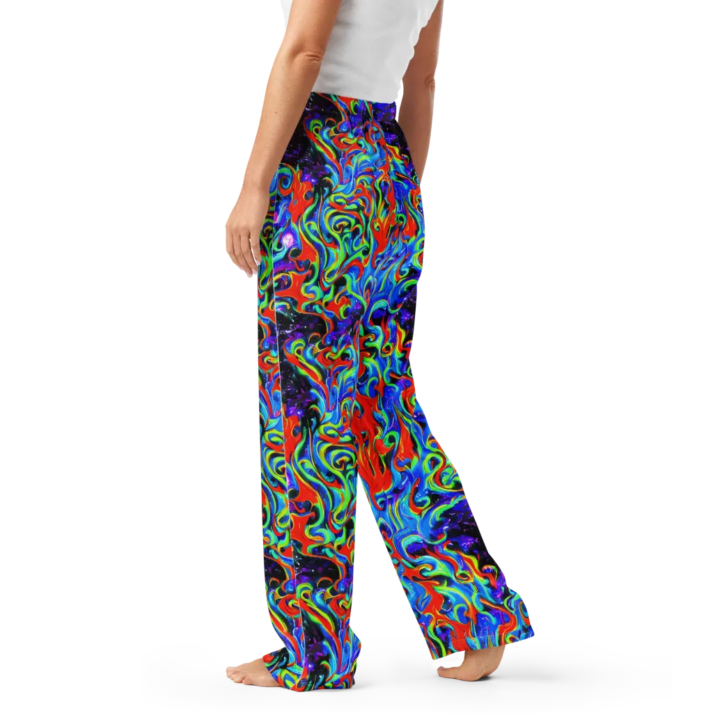 Sapphire Serpentine on Women's Pajama Pants — Left
