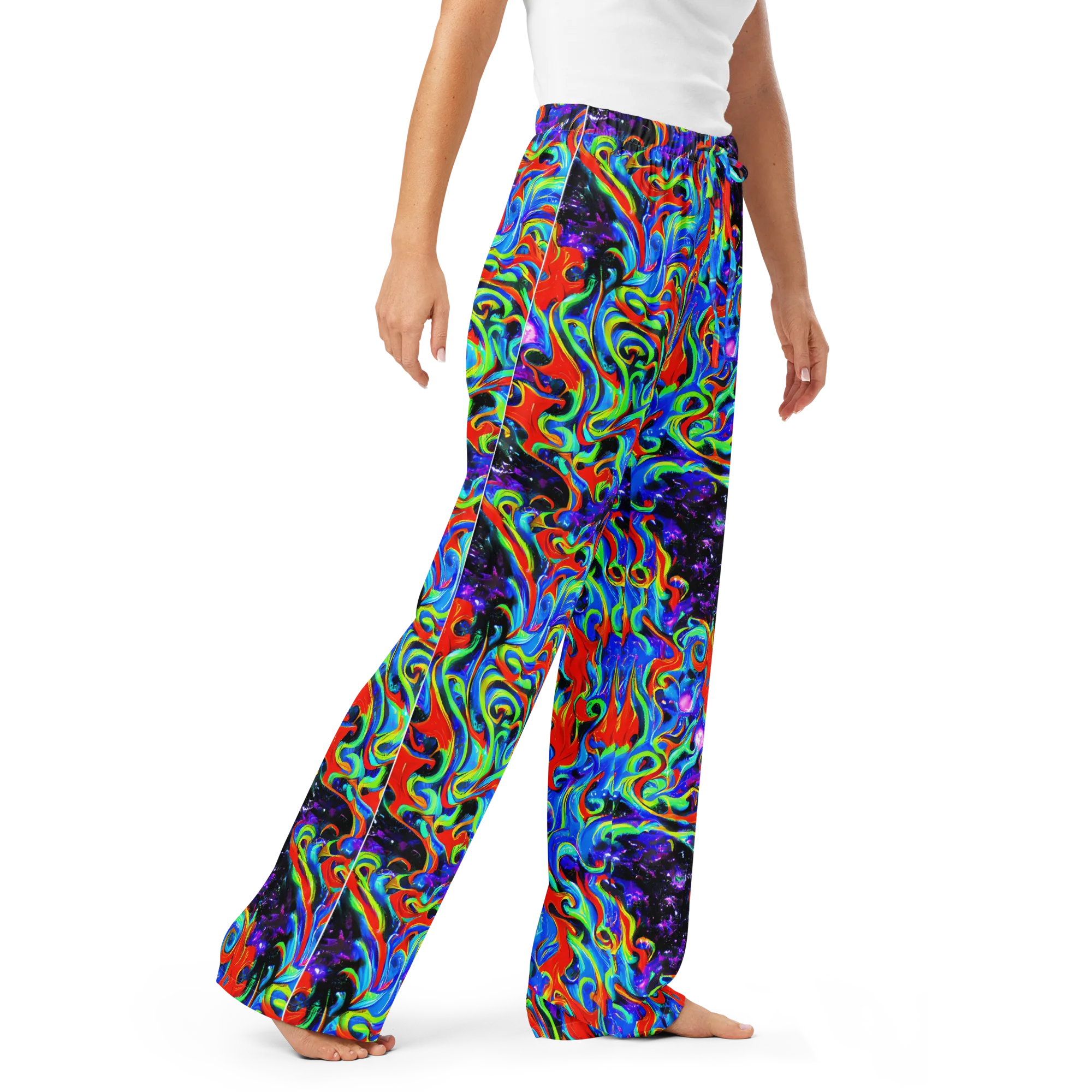Sapphire Serpentine on Women's Pajama Pants — Right Front