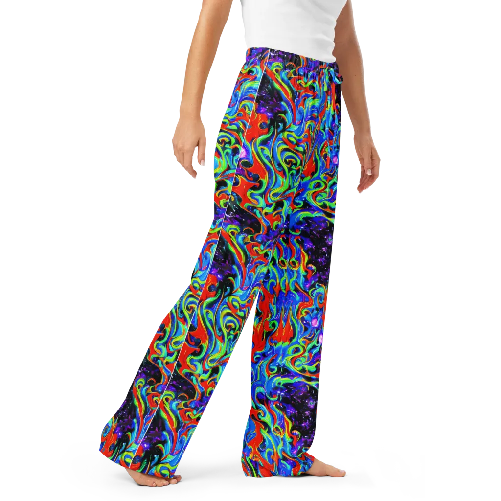 Sapphire Serpentine on Women's Pajama Pants — Right Front
