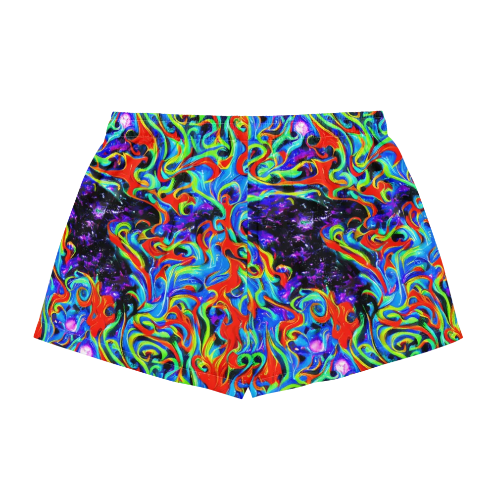 Sapphire Serpentine on Women's Pajama Shorts — Back