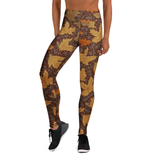 Gilded Harvest on a Yoga Leggings