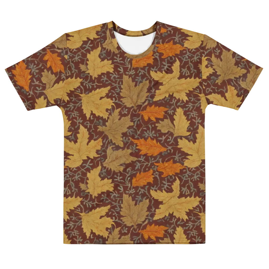 Gilded Harvest on Men's Cotton Crew Neck T-Shirt — Front